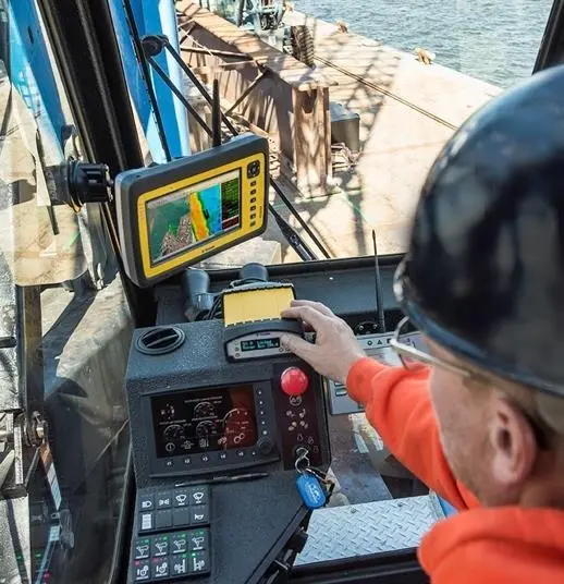 The Trimble SPS356 "brings sub-meter GNSS capabilities to the marine construction industry for reliable positioning applications"