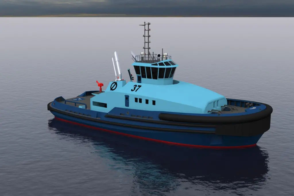 The three new terminal escort tugs will be dual-fuel LNG and diesel (Gondan Shipyard)