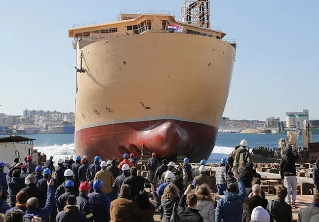 The multi-purpose vessel Isaac Newton was launched in Croatia last month