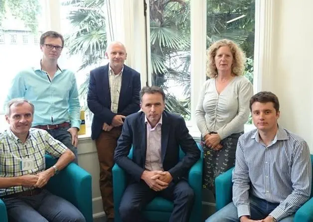 The WG Adaptive Management working group during its second meeting, hosted by Royal HaskoningDHV. Left to right are Marcel Van, Henrich Röper, Gerard van Raalte, Marijn Huijsmans, Chris Adnitt , John Kirkpatrick