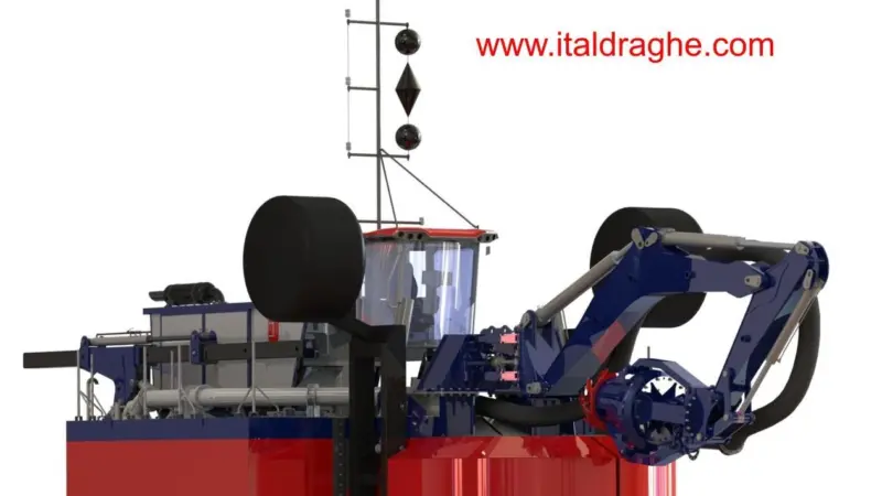 The Octopus dredging head can be interchanged with a range of other accessories