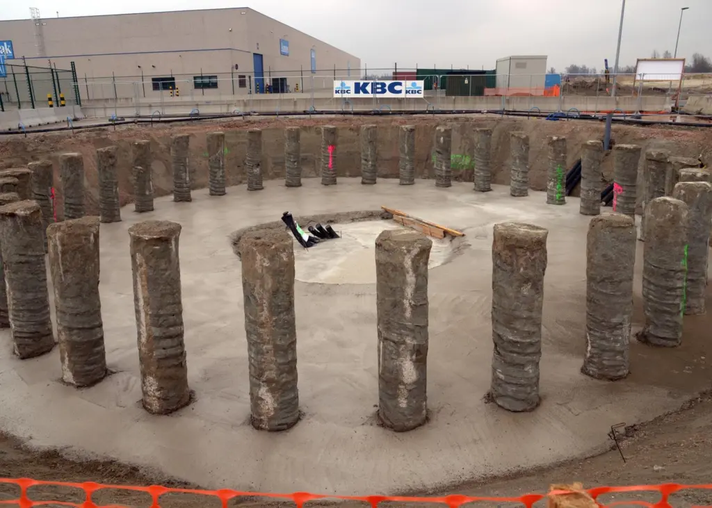Work on the foundations for the first turbines began at the end of 2014