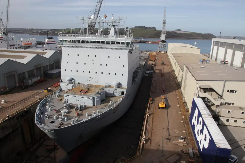 Mounts Bay is one of several RFA ships maintained by A&P
