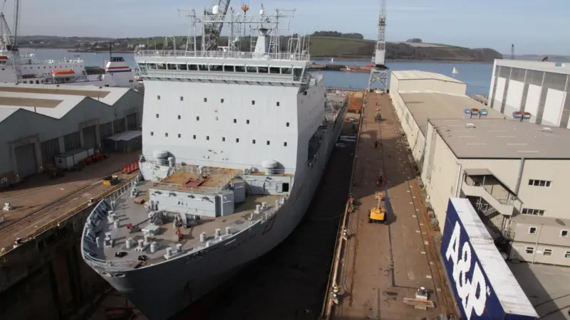 Mounts Bay is one of several RFA ships maintained by A&P