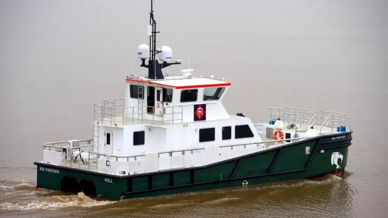 The 'Rix Panther' which is being employed to work at a wind farm off the Humber coast