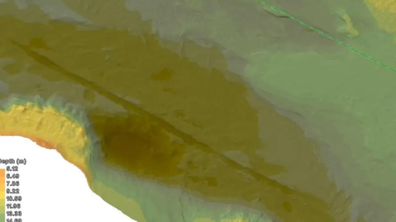 Seafloor Surface outside landfall in Eemshaven