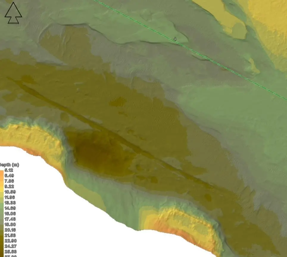 Seafloor Surface outside landfall in Eemshaven