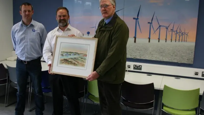 Tidal Transit's Commercial Director Leo Hambro, commissioned a painting by local artist John Hurst