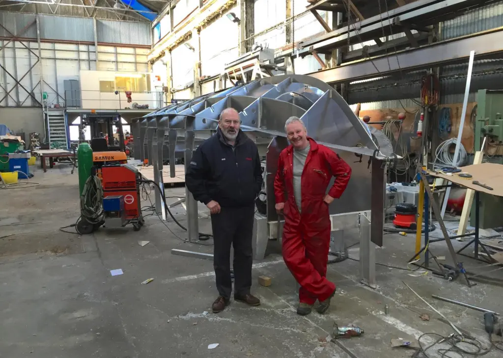 Project-RYS#1’s main aluminium frames are now completed at A&M Fabrications of Cowes