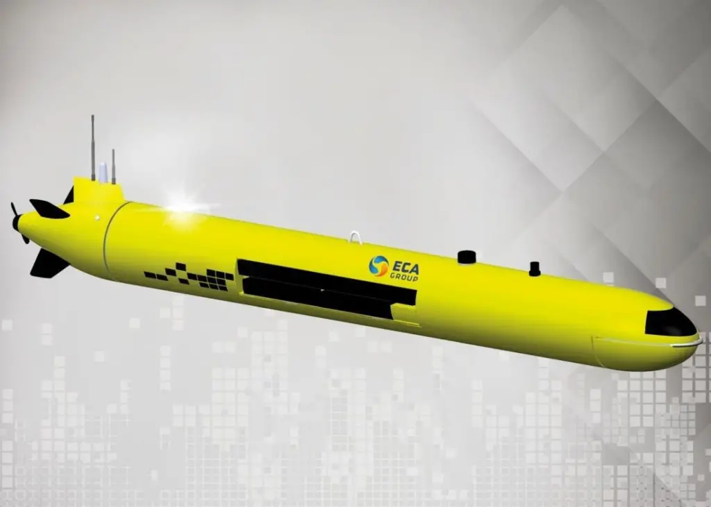 ECA Group’s new A18 AUV which is capable of operating for more than 24 hours at depths of 3,000m