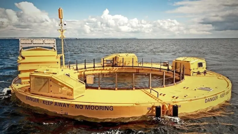 The Fred Olsen Bolt Lifesaver, the first device tested at the FaBTest site
