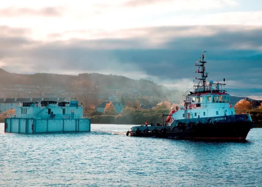 The SeaMate 200T feed barges are essentially self-contained floating operational bases for fish farms