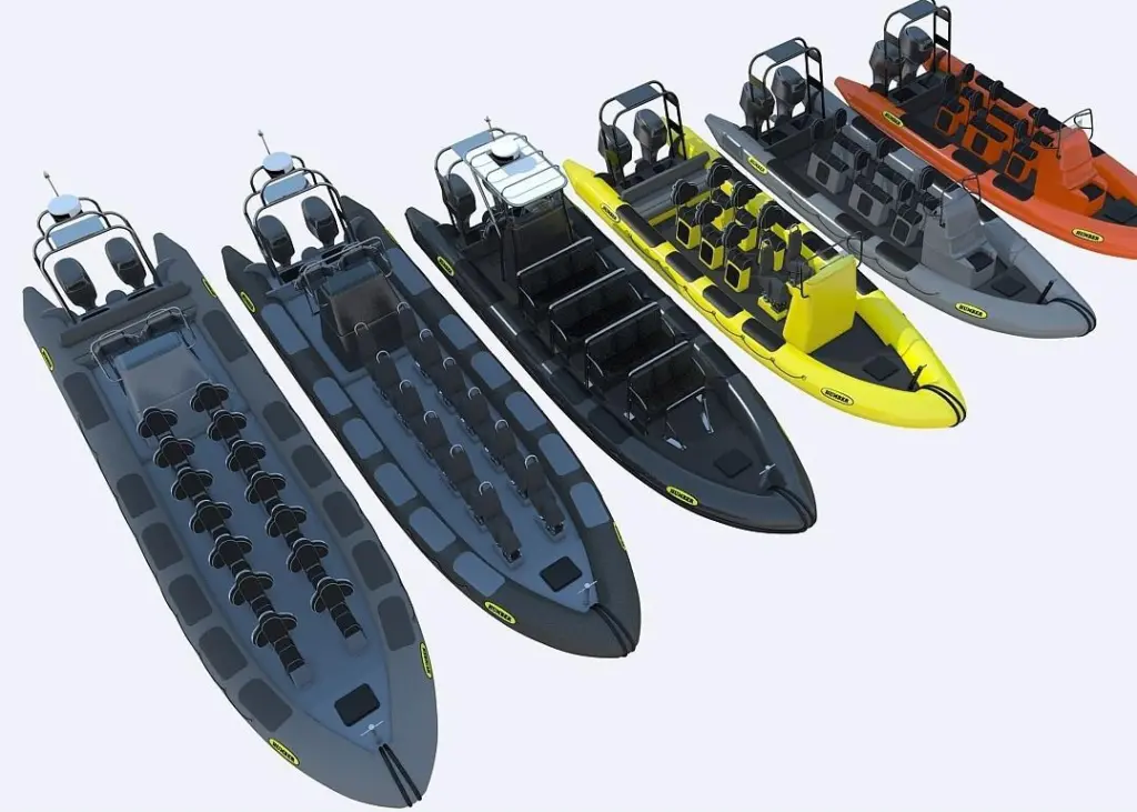 The new passenger/charter range is available in a range of sizes from 7.5m to 12.0m