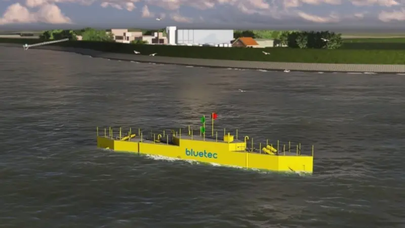 The platform is a development of Damen’s modular barge system (Photo:BlueTEC)