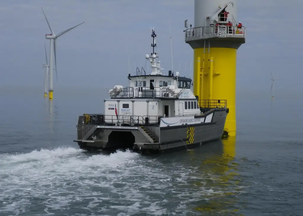 The 26m 'Seacat Courageous' will be on show at Seawork International this year