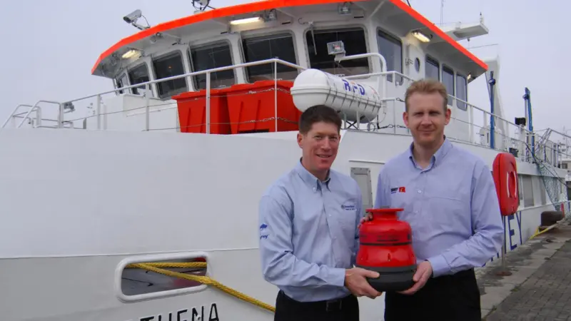 Sonardyne's new Mini-Ranger 2 USBL acoustic positioning system has been installed on 'Bibby Athena'