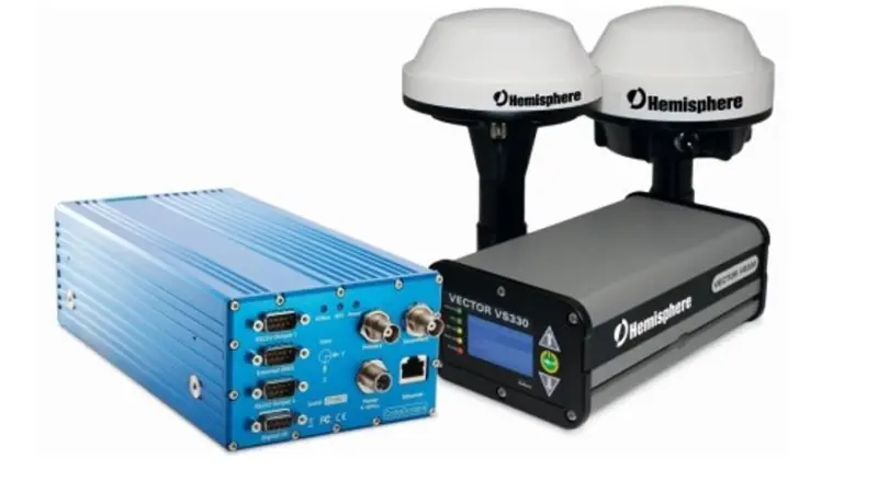 The F175-H system combines GNSS outputs from the Hemisphere VS GNSS receiver and the high-grade Inertial Measurement Unit (IMBU) from Coda