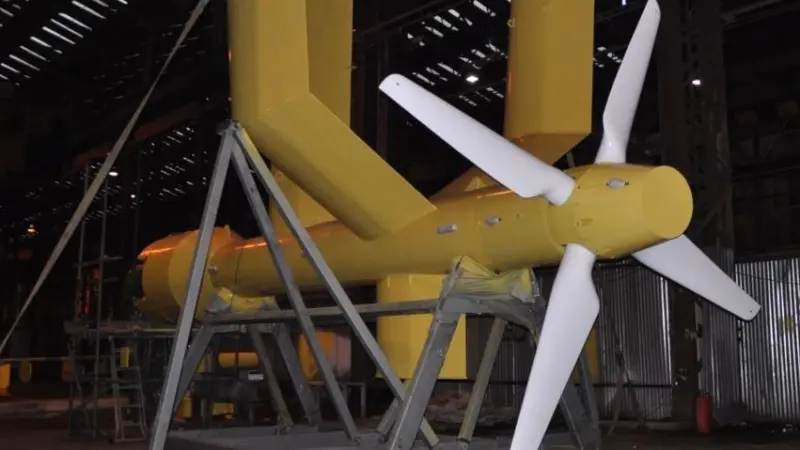 The E35-01 unit deployed in Sanda Sound was fitted with a 35kW rated generator driven by a 4.5m diameter turbine