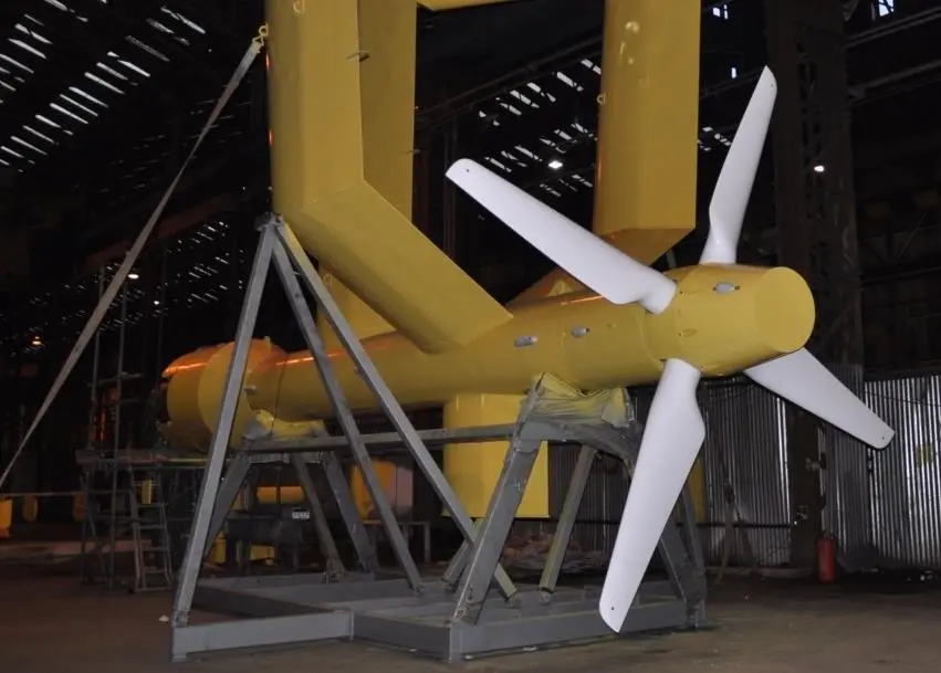 The E35-01 unit deployed in Sanda Sound was fitted with a 35kW rated generator driven by a 4.5m diameter turbine