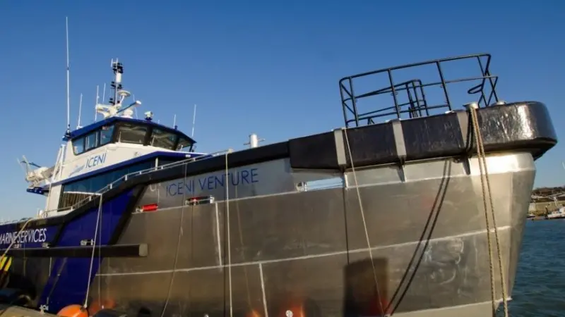 'Iceni Venture', an Alicat/ South Boats WFSV of the type that will be equipped with the Veotec system