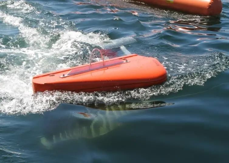 The BoomVang operates in a similar way to the otter boards used by fishermen to keep a trawl open underwater
