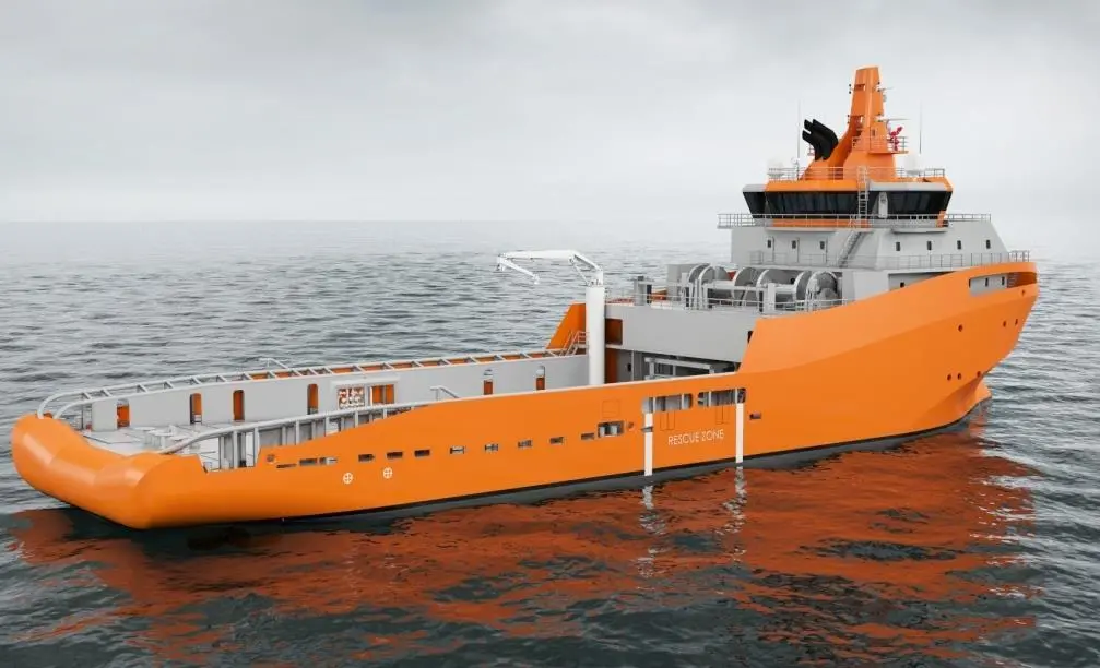 The new Wärtsilä series of AHTS designs features Bollard Pull options of 180 tonnes, with options for 150 or 220 tonnes
