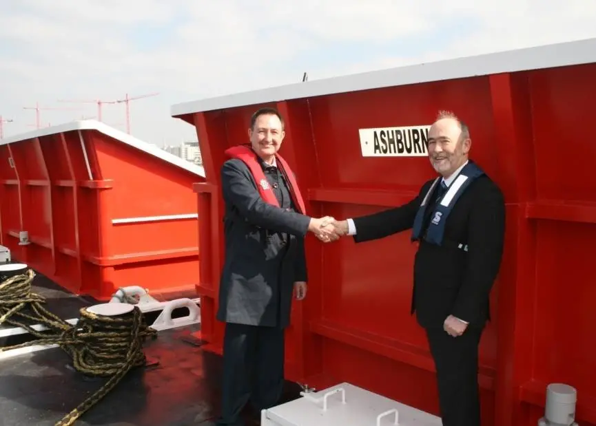 (L-R) Lee Foster, Chief Operating Officer of HS Ocean Group and Neil Caborn, General Manager, Cory Environmental