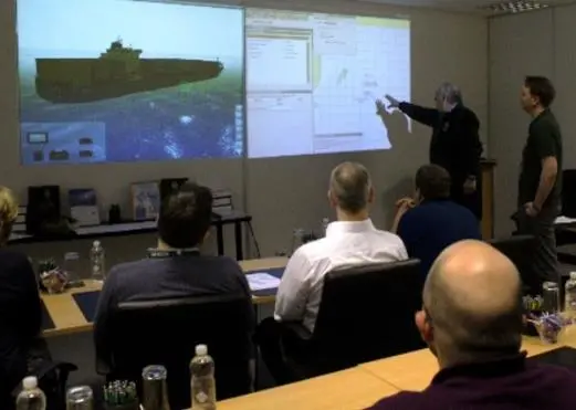 Using the new technology via projectors, the assessors, instructors and students have the dynamic ability to continuously change the COLREGs situation