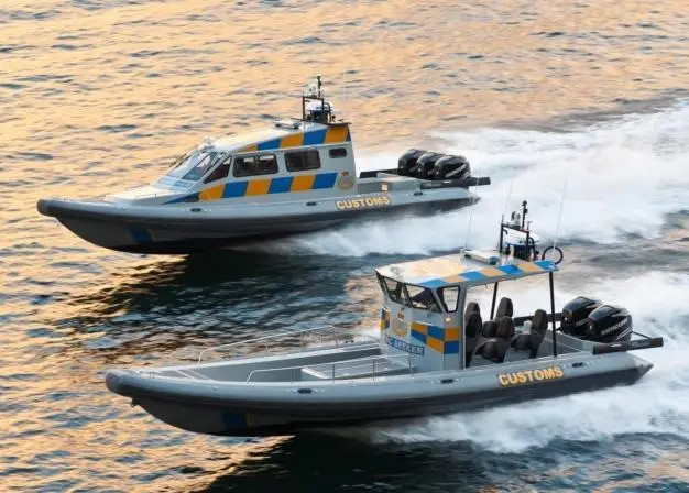 Capable of speeds of over 50 knots, Gibraltar's two RIBs are based on standard production hull designs