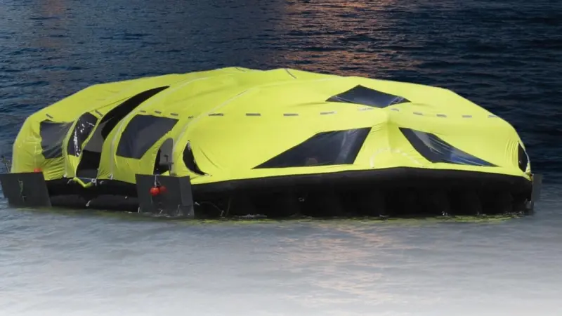 Each LifeCraft system has four ‘escape ways’, with capacity to evacuate 1,816 persons in 30 minutes