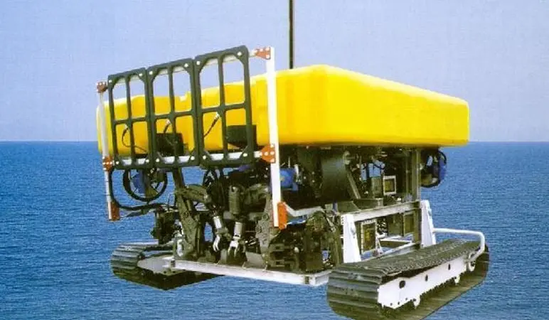 The Teledyne TSS 440 pipeline tracking system as it would be fitted to a tracked ROV