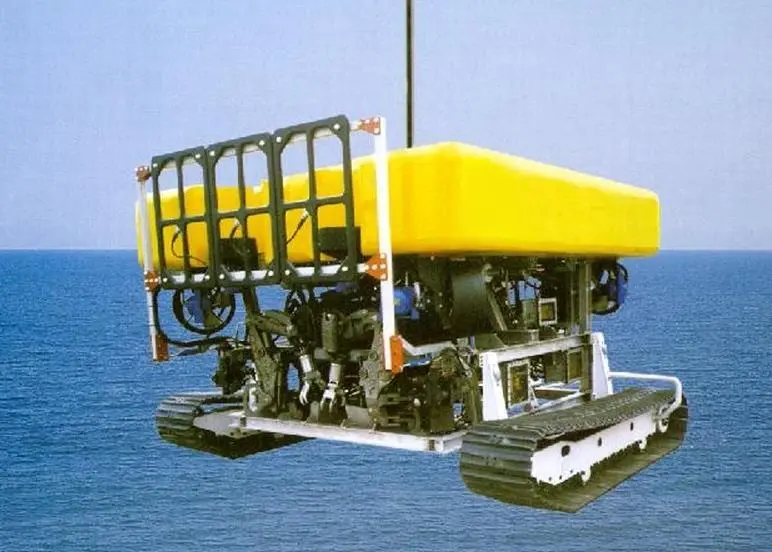 The Teledyne TSS 440 pipeline tracking system as it would be fitted to a tracked ROV