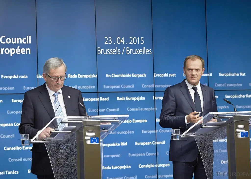 Jean-Claude Juncker, President of the European Commission and Donald Tusk, President of the European Council assert their commitment to tackling the problem of illegal migration © European Union