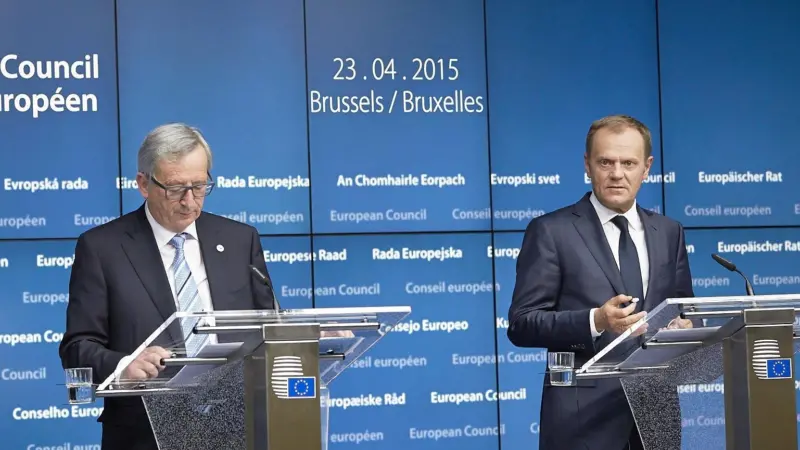 Jean-Claude Juncker, President of the European Commission and Donald Tusk, President of the European Council assert their commitment to tackling the problem of illegal migration © European Union