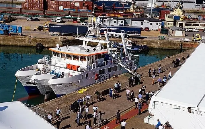 'Bibby Athena' provided a focal point at Ocean Business