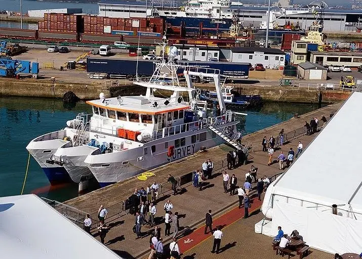 'Bibby Athena' provided a focal point at Ocean Business
