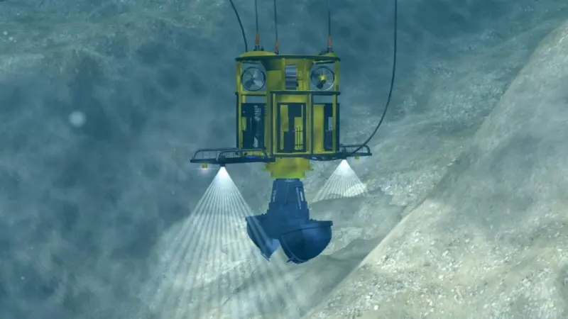 The Deep Excavation System allows dredging to take place at depths varying from 100 to at least 1,000m