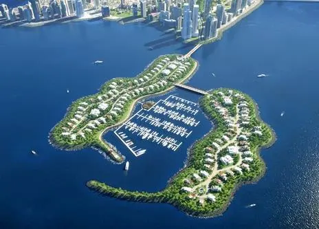 The two artificial islands will provide high-end housing for densely populated Panama City