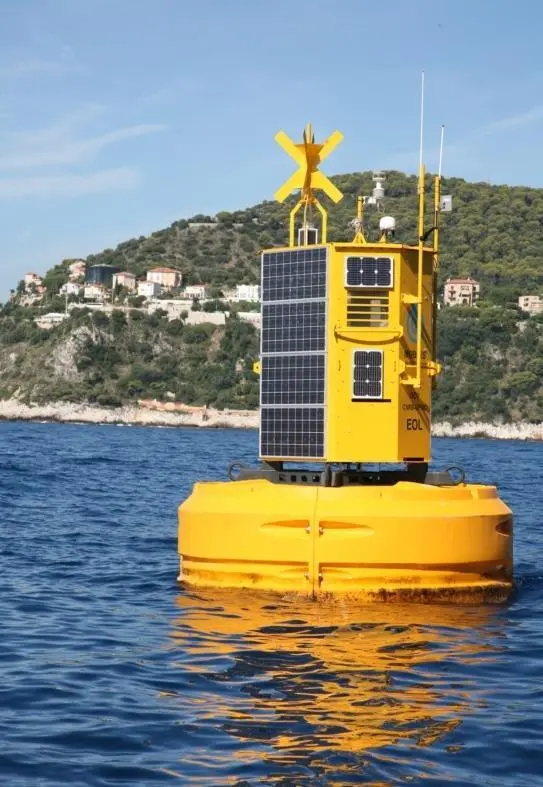 With its wide variety of sensors, the buoy can measure both air and water parameters.