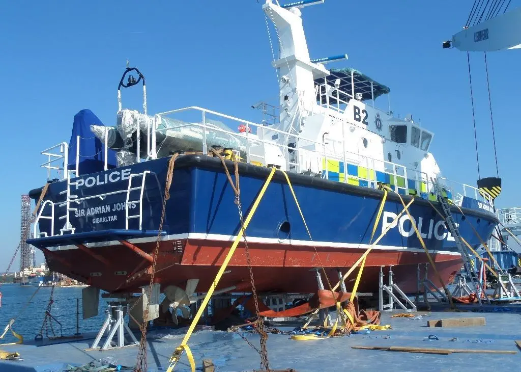 Peters & May recently shipped a patrol boat built in Croatia to Gibraltar to go into operation for the Royal Gibraltar Police Force