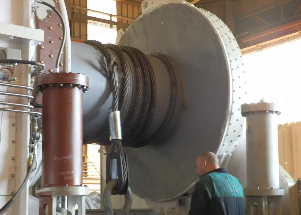 Testing the big winch for ‘Murmansk’ at Fluidmecanica’s site