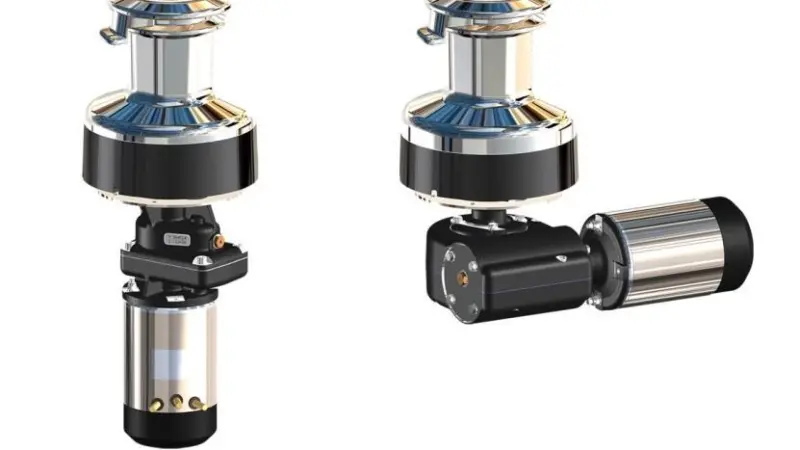 The C3000 capstan in chromed and polished bronze