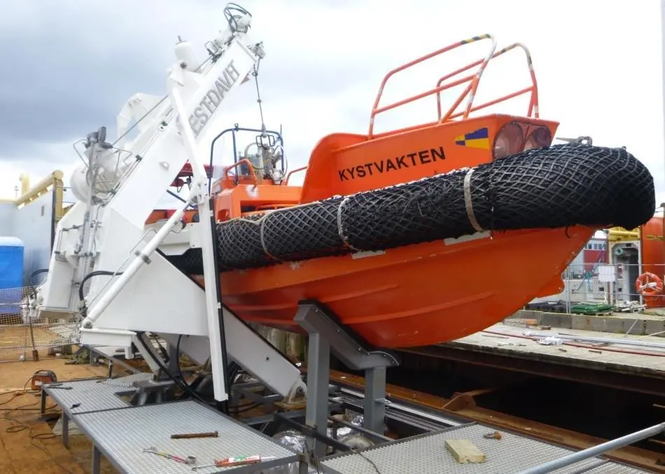 Since 1975 Bergen-based Vestdavit has supplied over 1,900 davits and side and stern launch systems