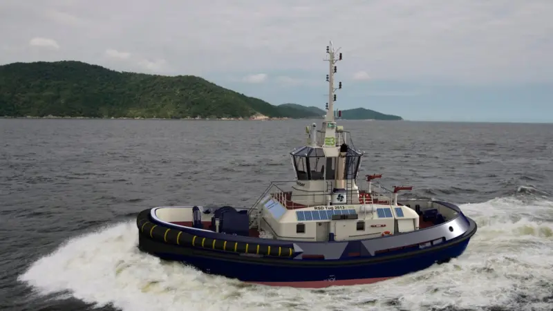 The Svitzer reverse stern drive, LNG-fuelled tug is among eight demonstration concepts under the LeanShips project