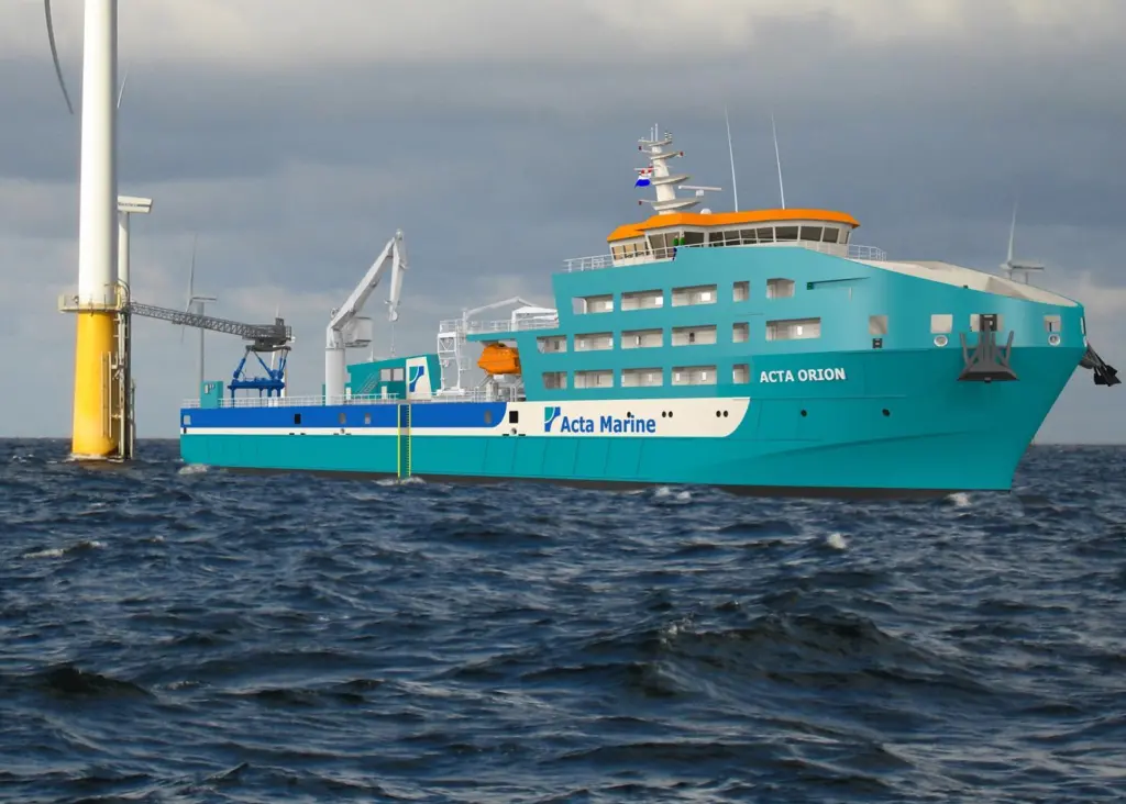 Acta Marine had an Ampelmann gangway in mind from the first for 'Orion', its new flagship