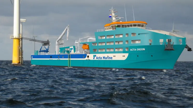 Acta Marine had an Ampelmann gangway in mind from the first for 'Orion', its new flagship