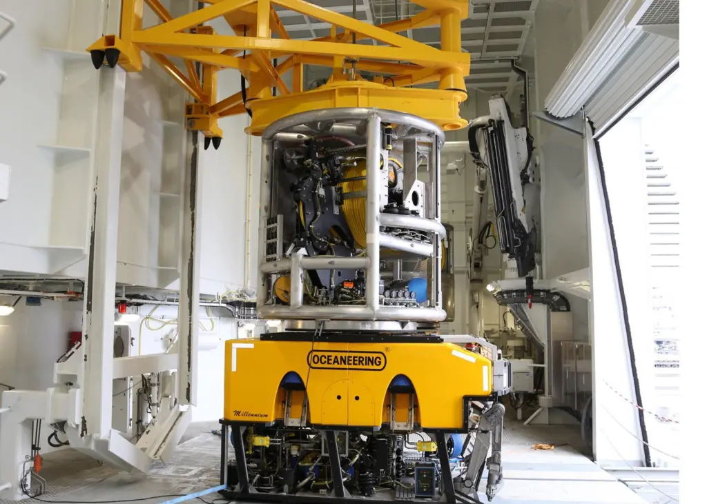 The deck equipment on  ‘Far Sleipner’ has been thought through, with new ideas on reach and maintenance. Photo: Peder Otto Dybvik