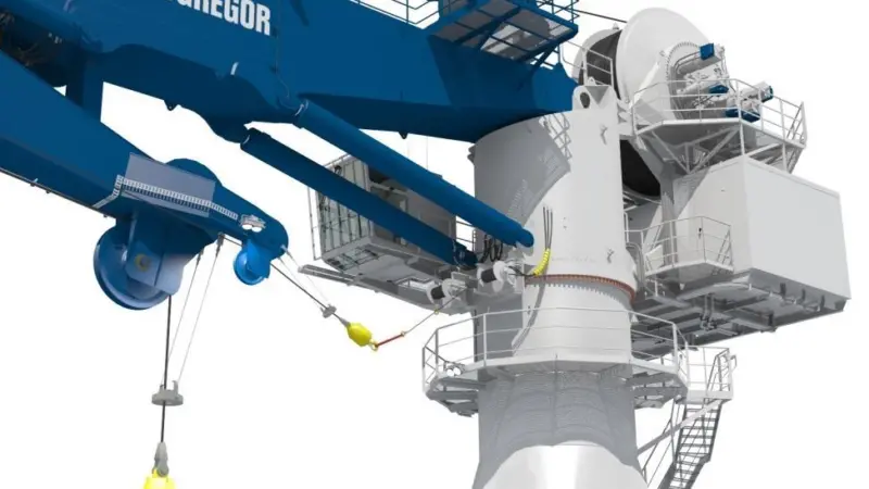 MacGregor’s new regenerative crane looks and feels very similar to previous models – but saves energy