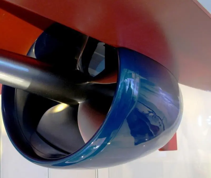 The model of the Voith Linear Jet as shown at Seawork