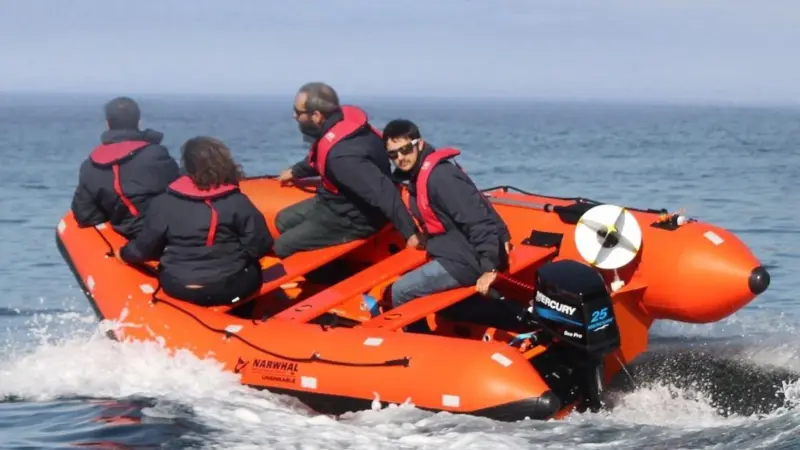 The Narwhal SV-420 fully compliant rescue boat